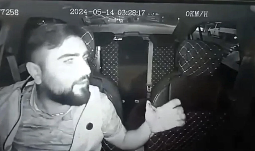 Taksiciye satırlı saldırı