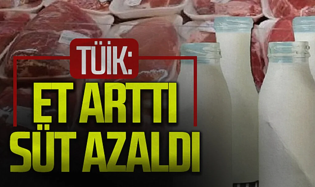 TÜİK: Kırmızı Et Üretimi Arttı, Çiğ Süt Azaldı