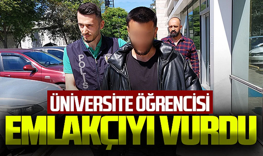 Üniversite öğrencisi emlakçıyı tabancayla yaraladı