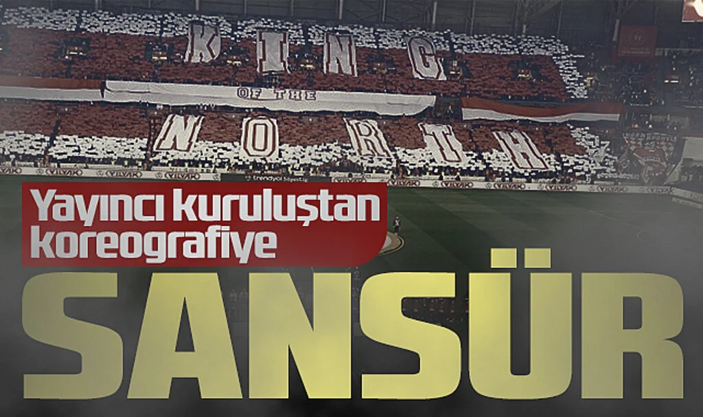 Yayıncı kuruluş, Samsunspor'un koreografisine sansür uyguladı!