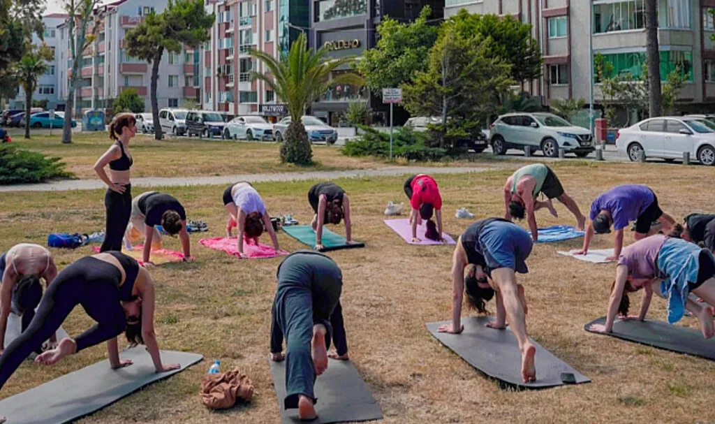 Atakum Sahilde Yoga Etkinliğiyle Unutulmaz Anlar
