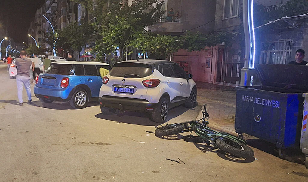 Bafra'da Elektrikli Bisiklet Kazası: Sürücü Yaralandı