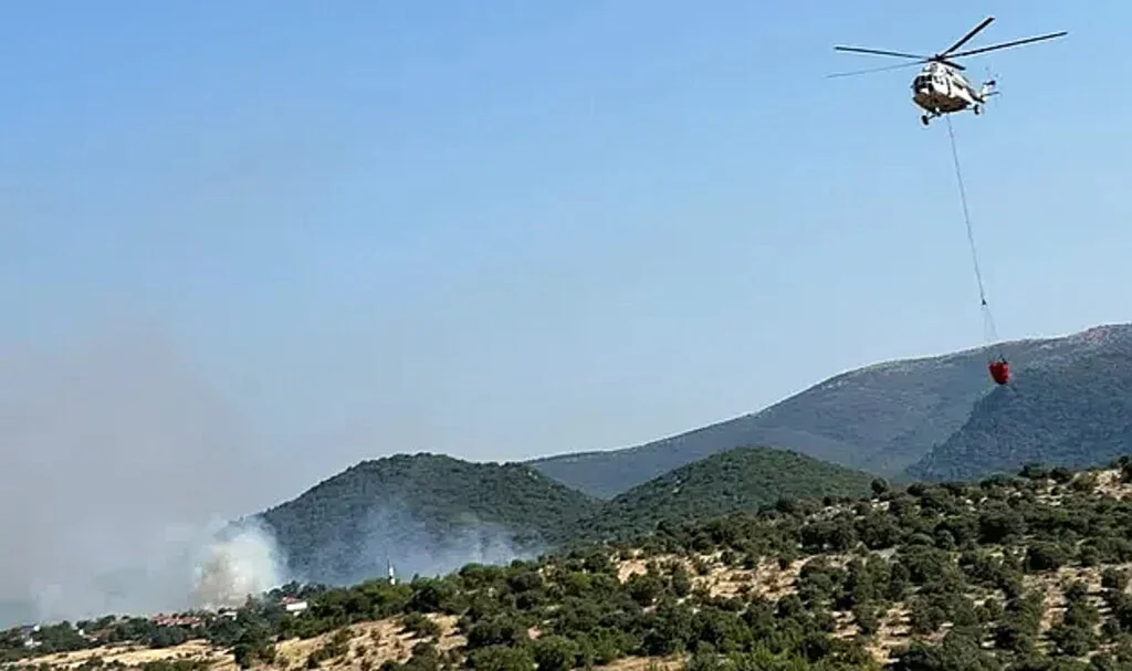 Balıkesir Kepsut'ta orman yangını!