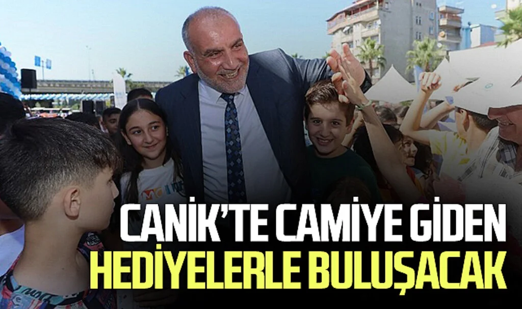 Canik'te camiye giden hediyelerle buluşacak