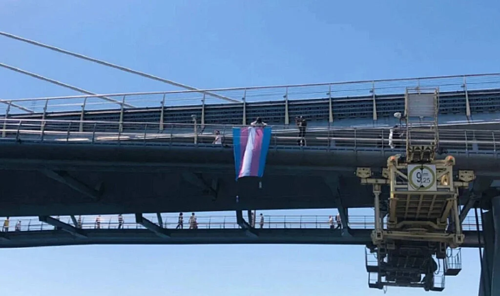 DEM Partililerin Astığı Trans Bayrağı İndirildi