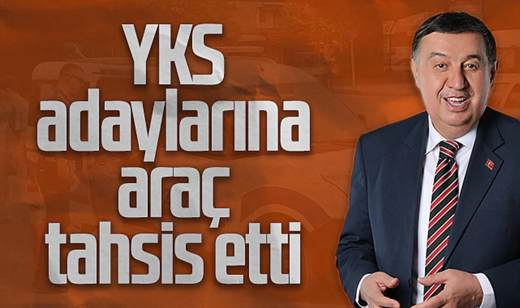 Havza Belediye Başkanı Murat İkiz, YKS adaylarına araç tahsis etti