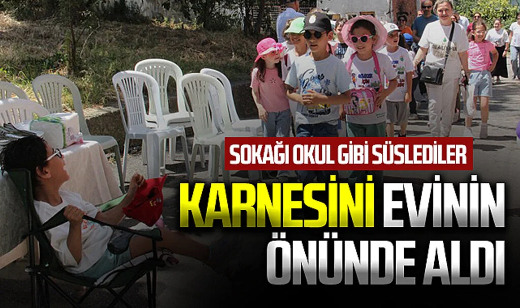 Karnesini evinin önünde aldı