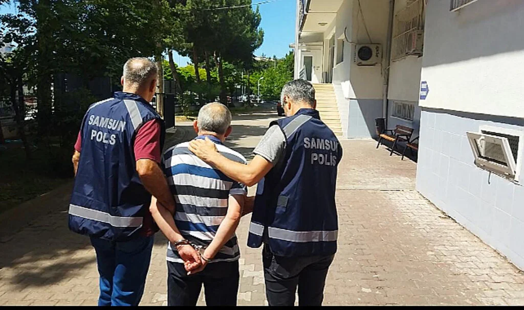 Samsun'da 10 yıl 10 ay hapis cezası bulunan firari yakalandı