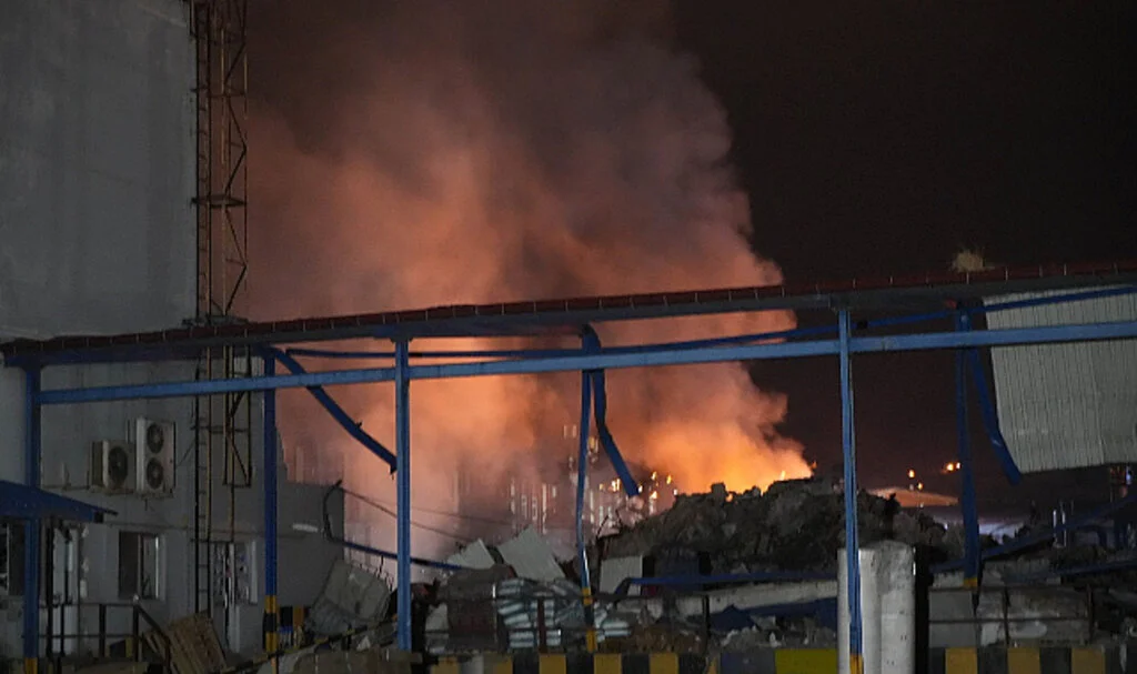 Samsun'da Bebek Bezi Fabrikasında Yeniden Yangın Paniği