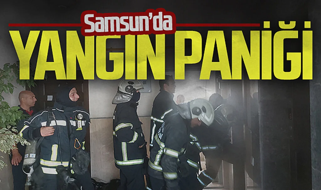 Samsun'da sitede çıkan yangın korkuttu