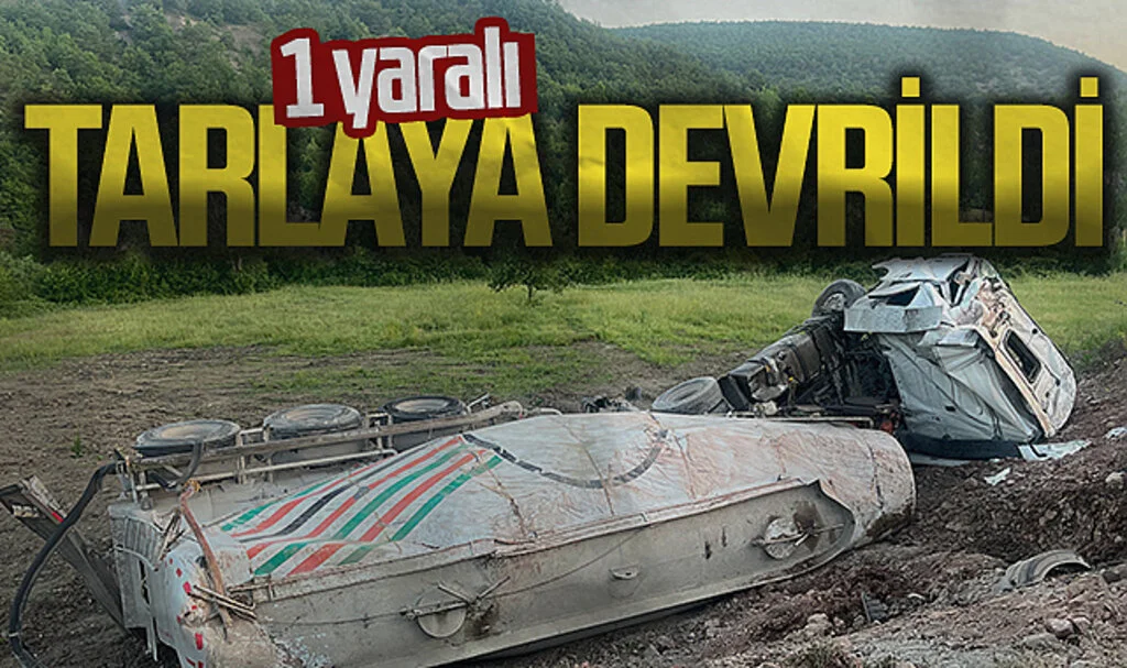 Samsun'da tanker kazası: 1 yaralı