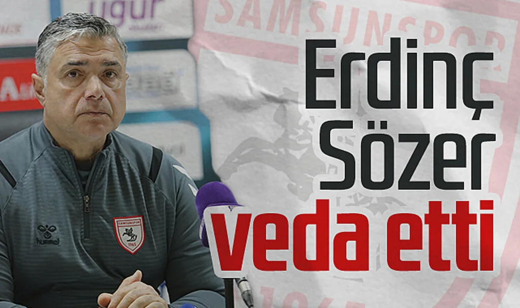 Samsunspor'da yaprak dökümü: Erdinç Sözer veda etti