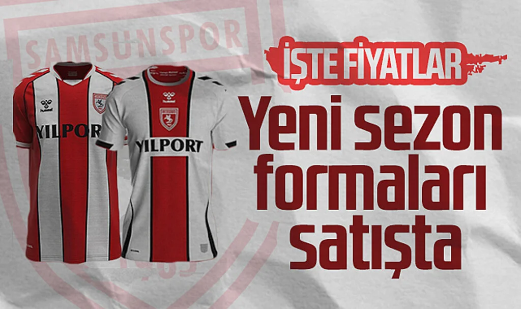 Samsunspor'un Yeni Sezon Formaları Satışta. İşte Fiyatlar