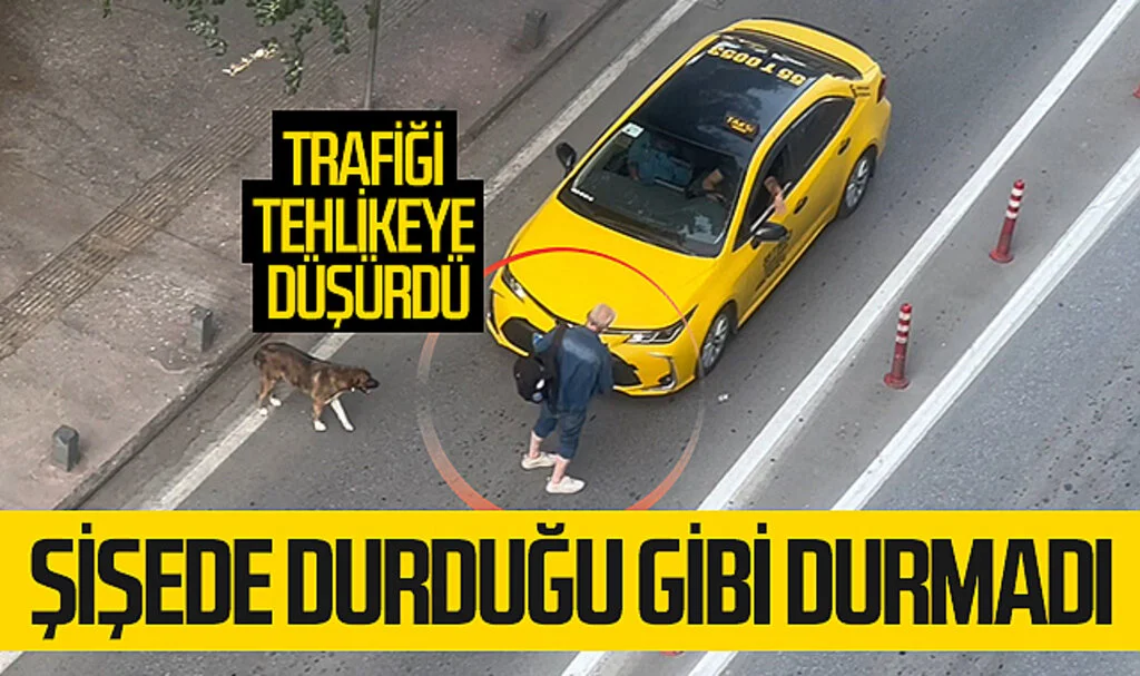 Şişede durduğu gibi durmadı: Alkollü şahıs trafiği tehlikeye düşürdü