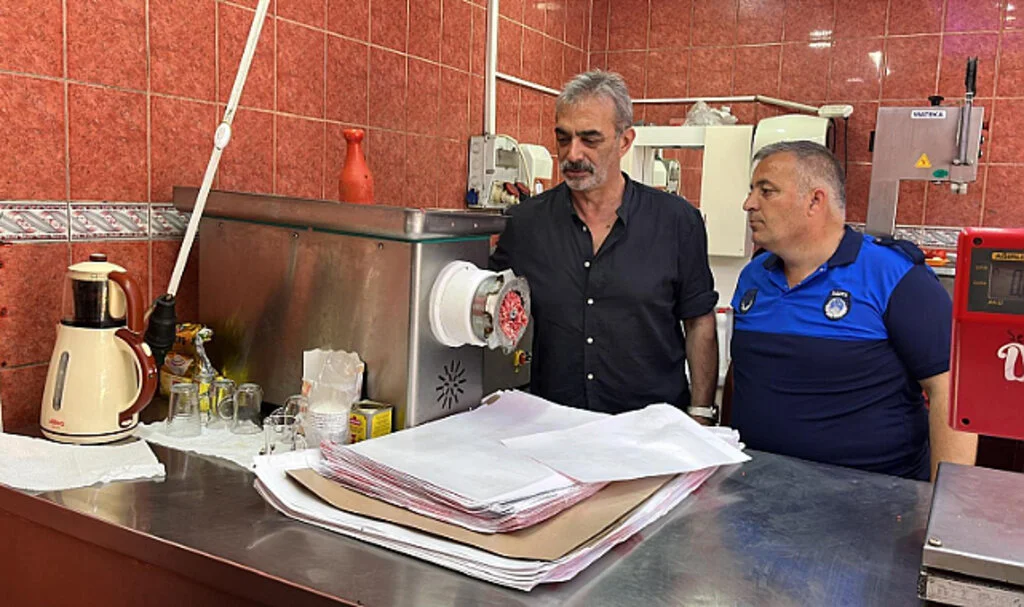 Tekkeköy'de bayram öncesi  kasaplarda denetim yapıldı