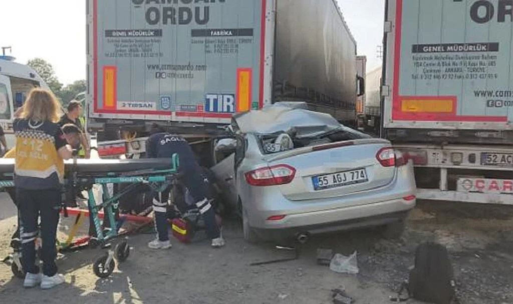 Trafik Faciası Samsunlu Polis Öldü