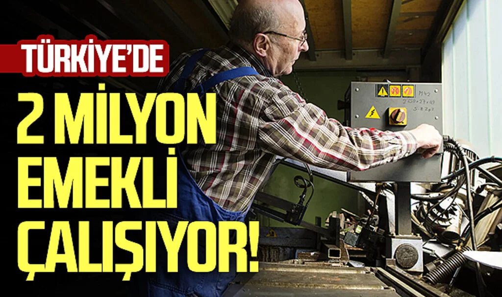 Türkiye'de 2 milyon emekli çalışıyor!