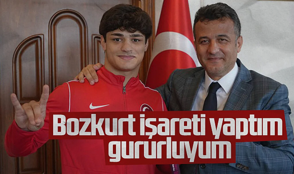 Avrupa şampiyonu milli güreşçi Alperen Berber: Türklüğün simgesi olarak bozkurt işareti yaptım, gururluyum