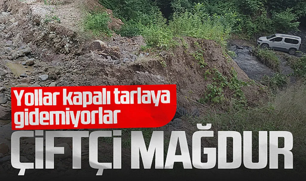 Ayvacık'ta Yollar Kapalı Çiftçi Tarlasına Gidemiyor!