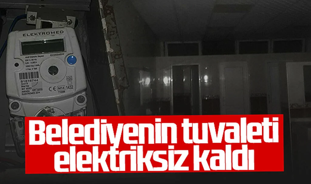 Bafra'da Elektrik Borcu Krizi! Belediyenin Tuvaleti Elektriksiz Kaldı