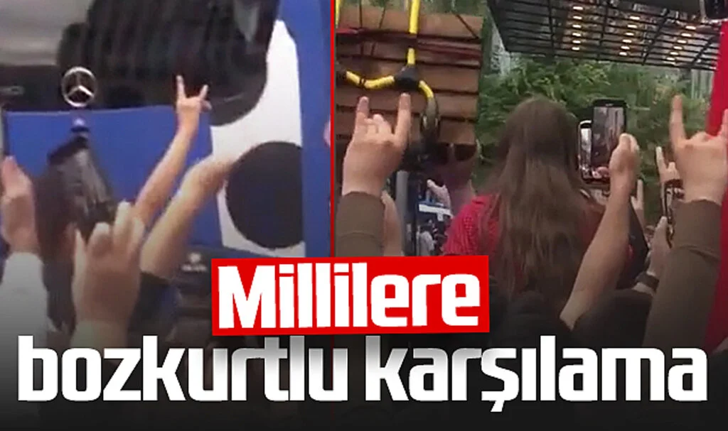 Berlin'de Milli Takım Coşkusu: Bozkurt İşaretiyle Karşıladılar