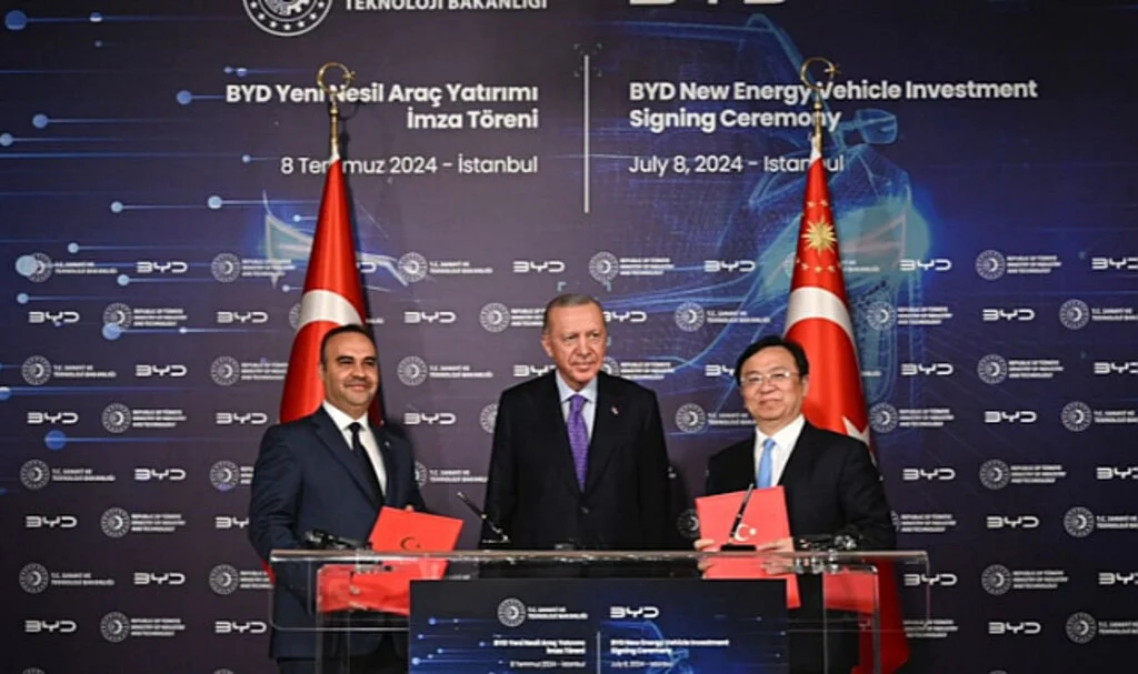 BYD, Türkiye'de Yatırım İçin Anlaşma İmzaladı