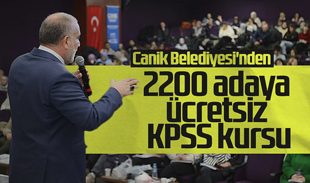 Canik Belediyesi, 2.200 Adaya Ücretsiz KPSS Kursu Düzenledi