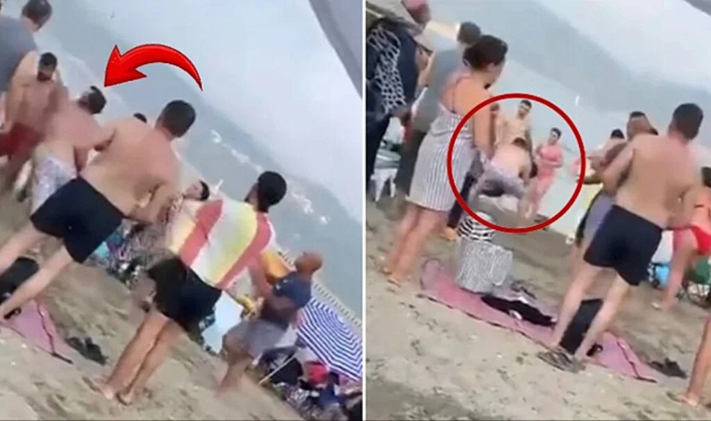 Plajda Kadını Taciz Ettiği İddia Edilen Adam Vatandaşlar Tarafından Dövüldü