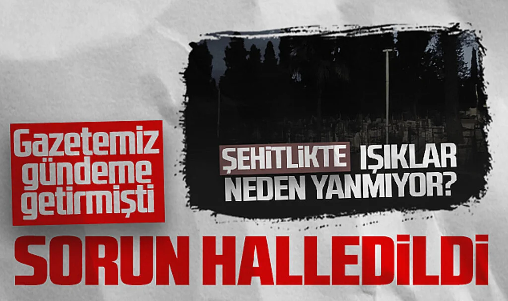 Samsun Asri Mezarlığı'ndaki Şehitlikte Işıklandırma Sorunu Çözüldü