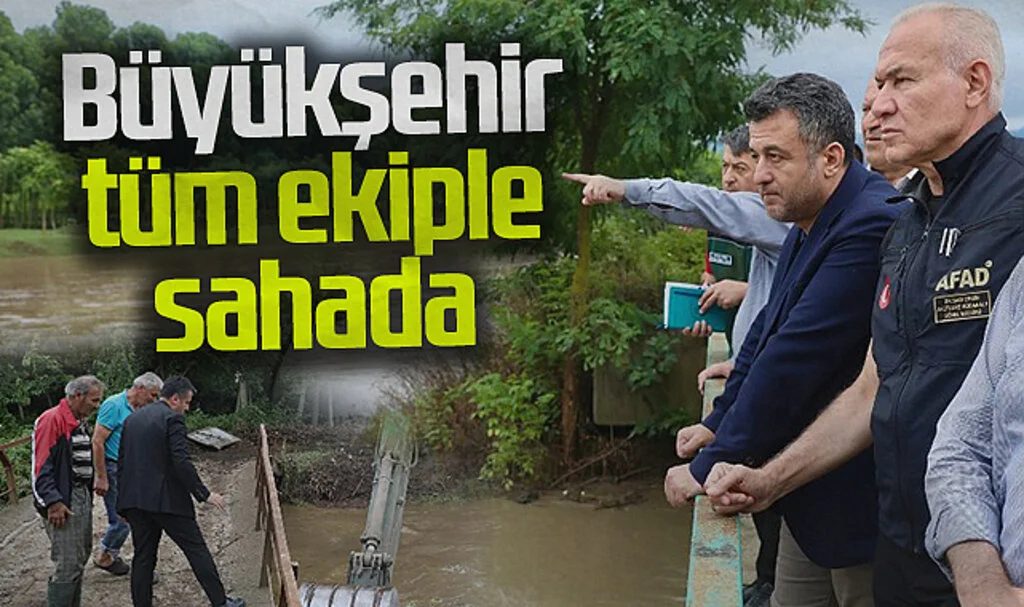 Samsun Büyükşehir Belediyesi, Aşırı Yağışların Ardından Sahada