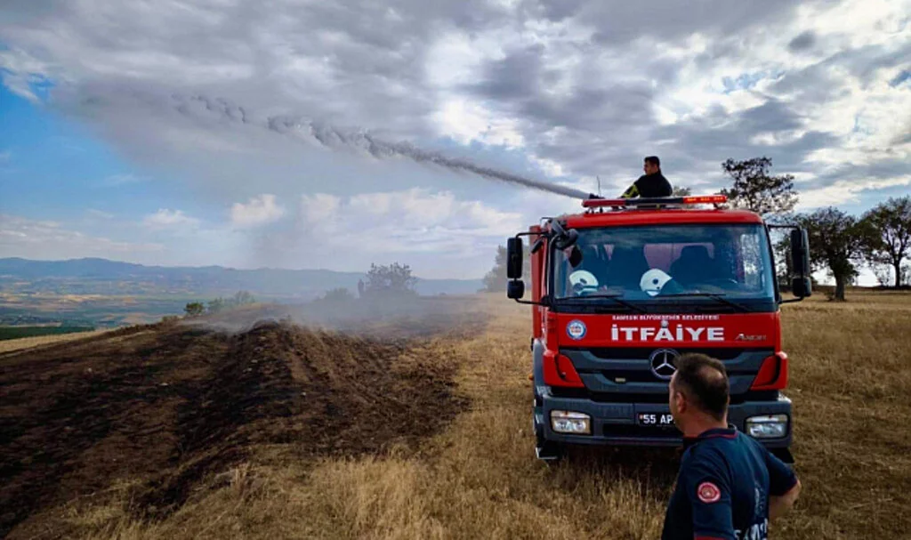 Samsun'da Anız Yangınlarının Önüne Geçiliyor