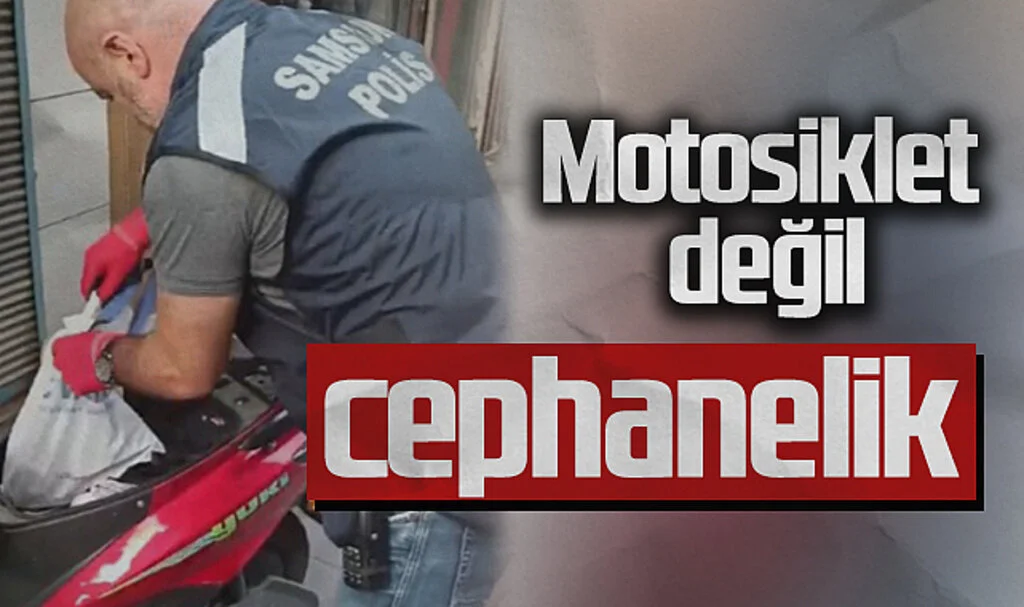 Samsun'da Motosikletten Çıkanlar Polisi Şaşkına Çevirdi