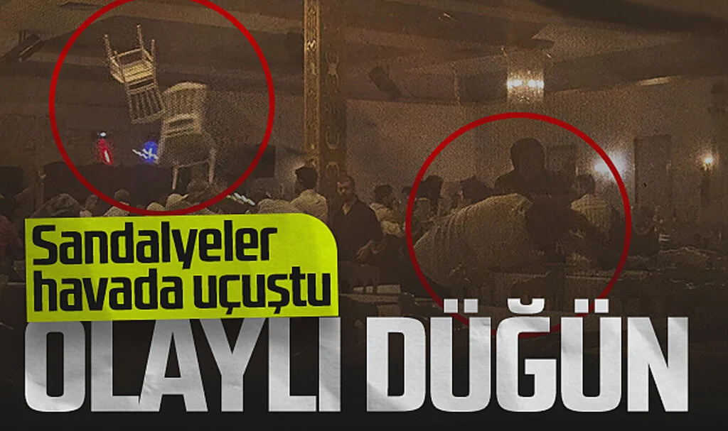 Samsun'da Olaylı Düğün! Sandalyeler Havada Uçuştu