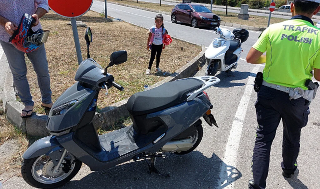 Samsun'da otomobil ile motosiklet çarpıştı: 1 yaralı