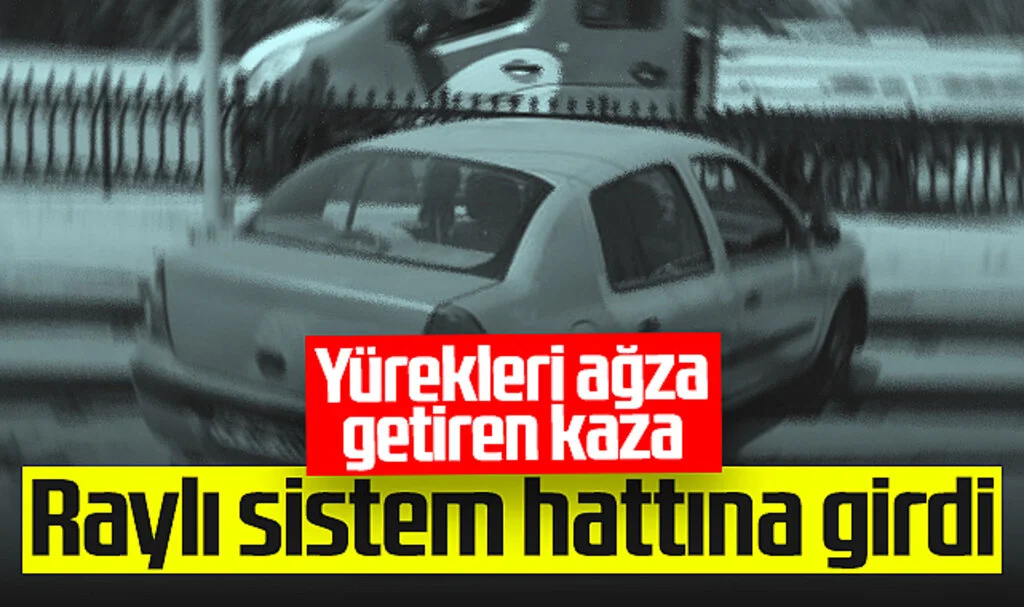 Samsun'da Otomobil Raylı Sistem Hattına Girdi