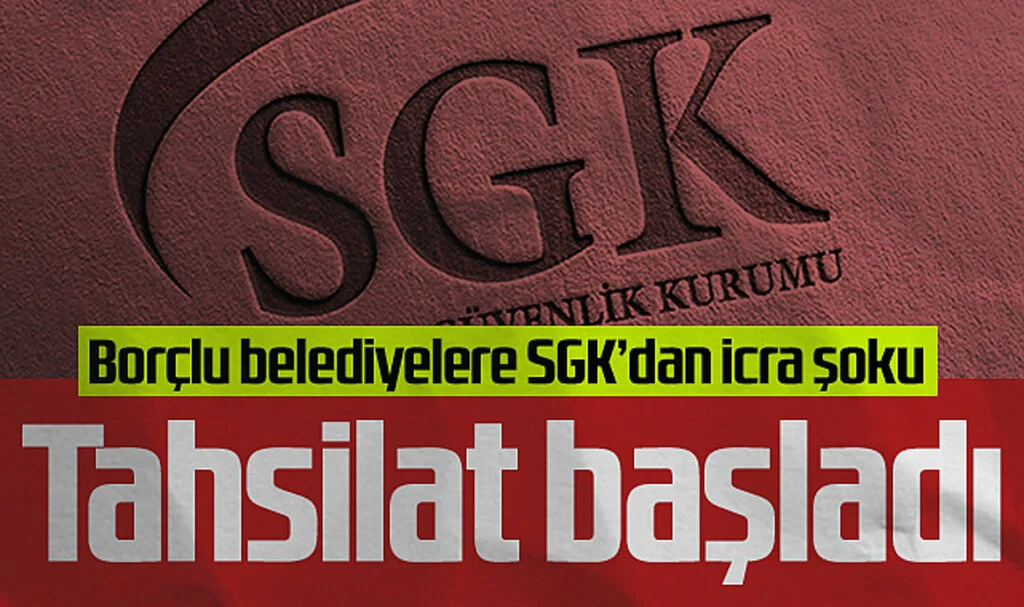 Samsun'da SGK'ya Borçlu Belediyede Şirket Müdürlerine İcra Tebligatı