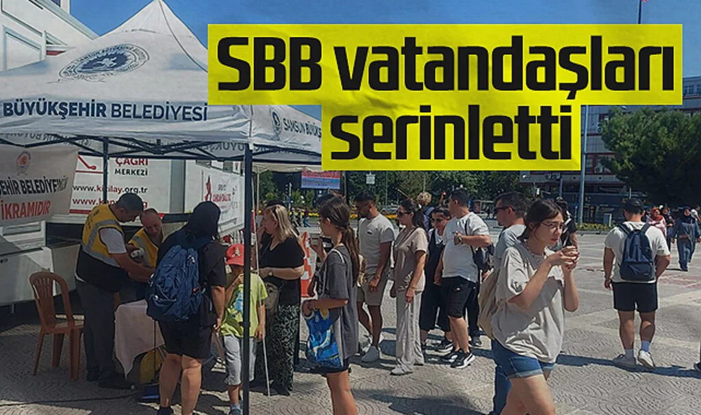 Samsun’da Ücretsiz Limonata ve Su İkramı ile Serinleme İmkânı