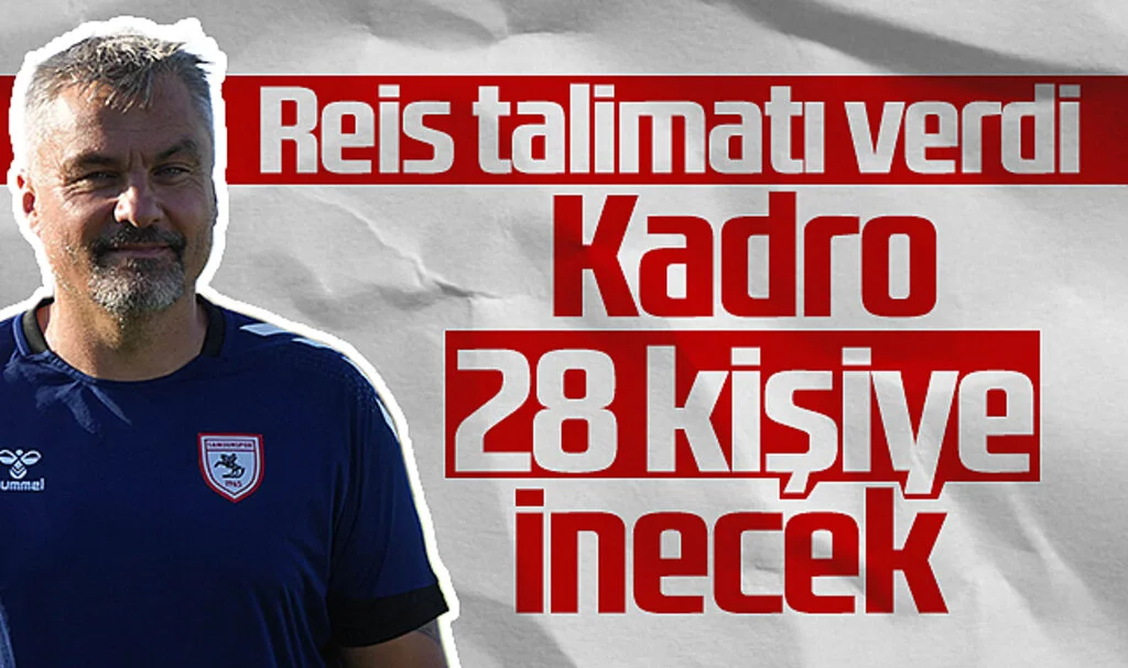 Samsunspor Teknik Direktörü Thomas Reis Talimatı Verdi: Kadro 28 Kişiye İnecek