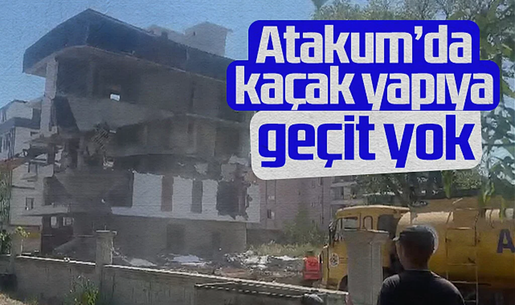 Atakum Belediyesi'nden Kaçak Yapıya Geçit Yok