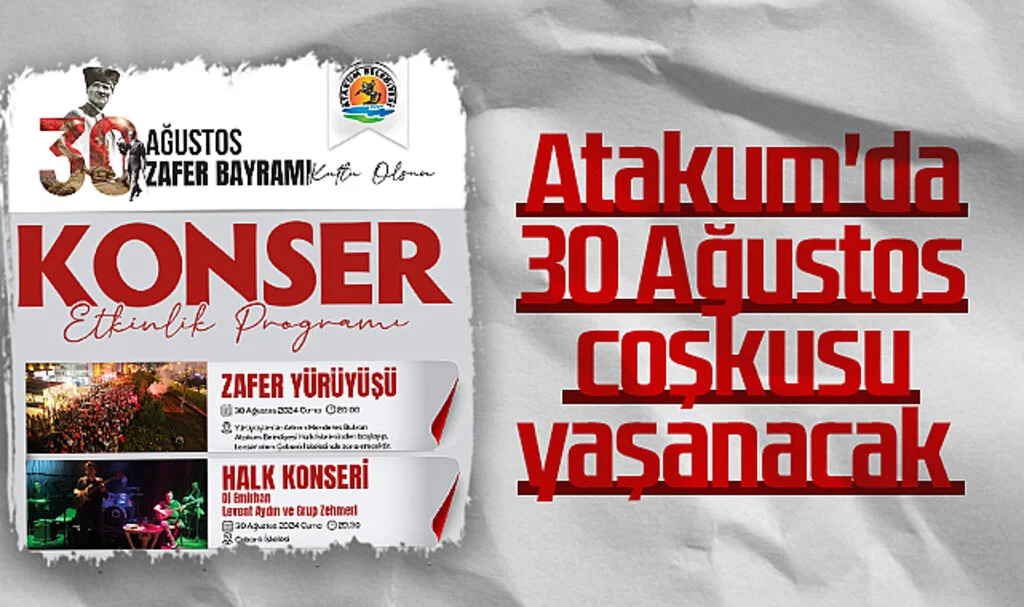 Atakum'da 30 Ağustos Coşkusu Yaşanacak 