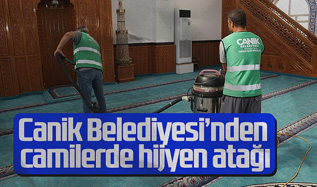 Canik Belediyesi, Camilerde Hijyen Çalışmalarını Sürdürüyor