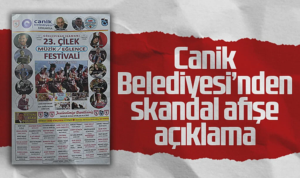 Canik Belediyesi'nden Skandal afişe açıklama