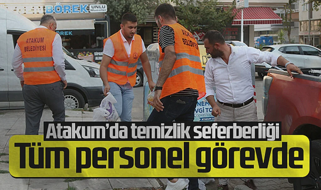 Daha Temiz Bir Atakum İçin Belediye Personeli Sahaya İndi