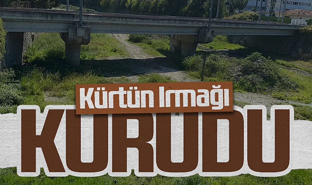 Kürtün Irmağı Aşırı Sıcaklar Nedeniyle Kurudu