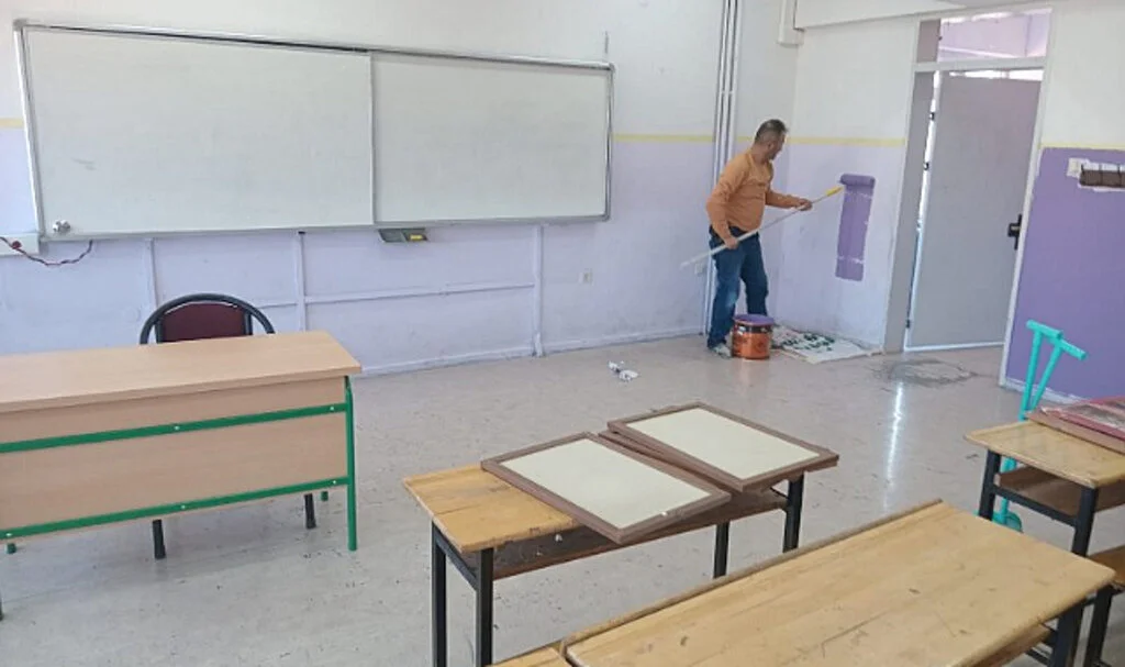 Ladik'teki 80. Yıl Ortaokulu Yeni Eğitim Yılına Hazırlandı