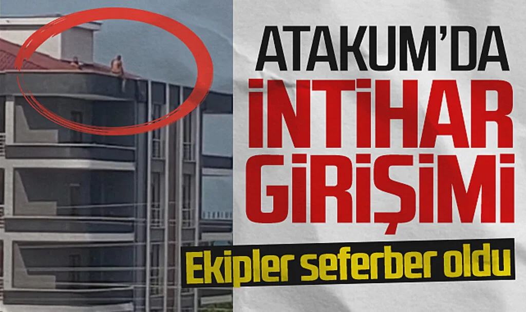 Samsun Atakum'da Çatıdaki İntihar Girişimi: Ekipler Seferber Oldu