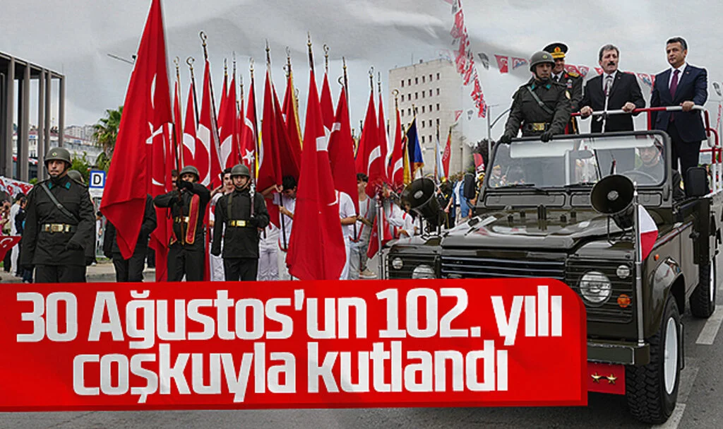 Samsun'da 30 Ağustos'un 102. Yılı Coşkuyla Kutlandı