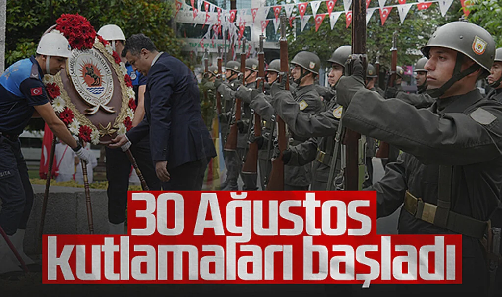 Samsun'da 30 Ağustos Zafer Bayramı Kutlamaları Başladı