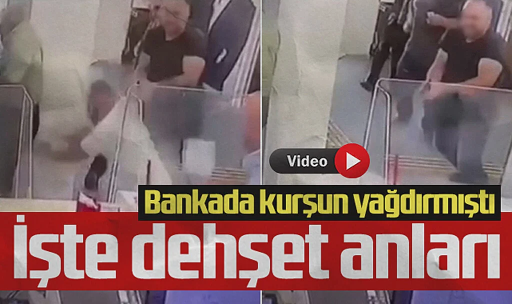 Samsun'da Bankadaki Silahlı Saldırının Görüntüleri Ortaya Çıktı