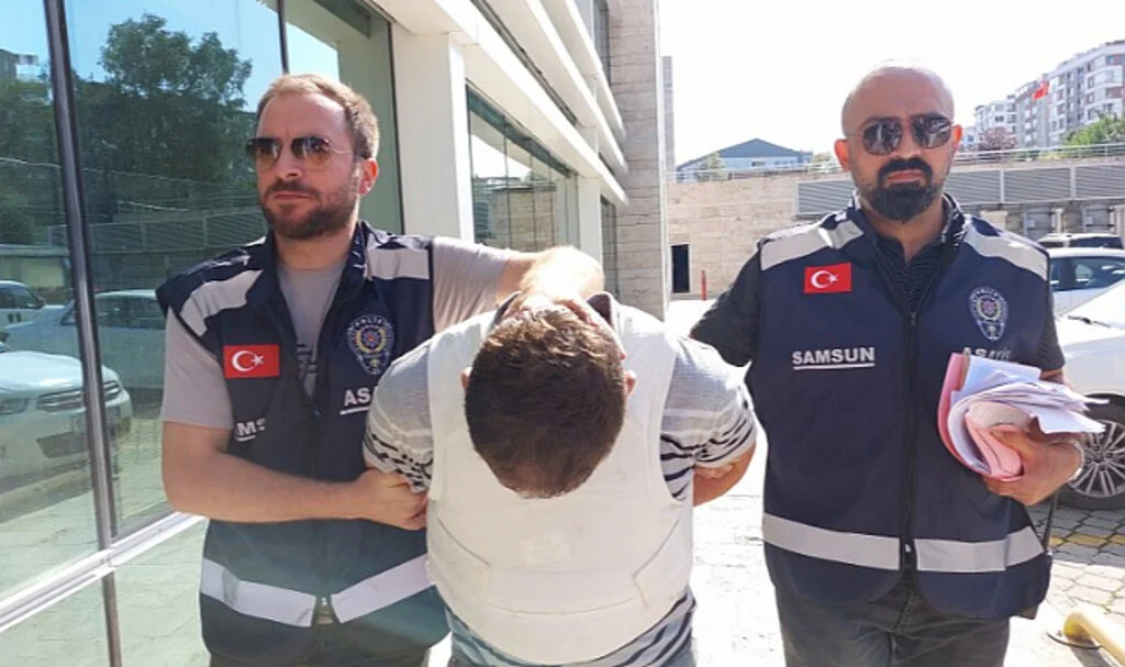 Samsun'da Cinayet Zanlıları Çelik Yeleklerle Adliyeye Sevk Edildi
